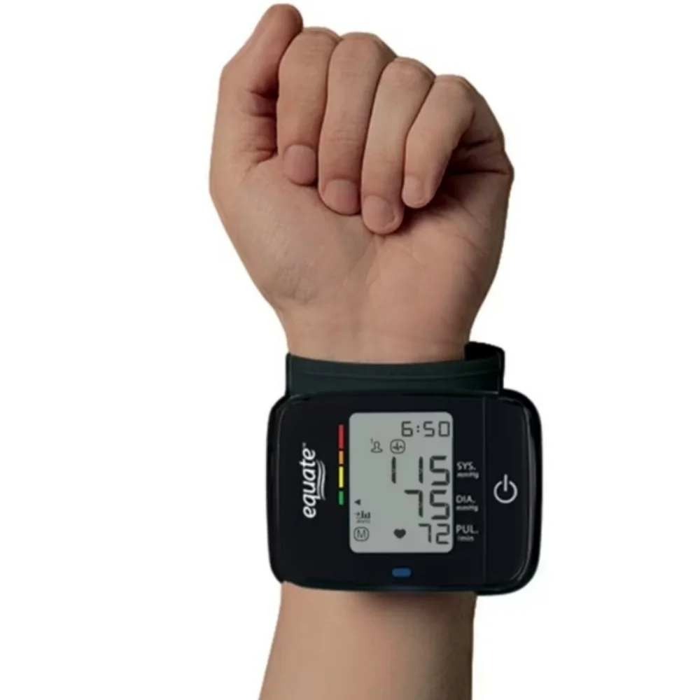Equate Series 4500 Wrist Blood Pressure Monitor Black BP3KC1-3EWM Digital Cuff